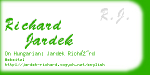 richard jardek business card